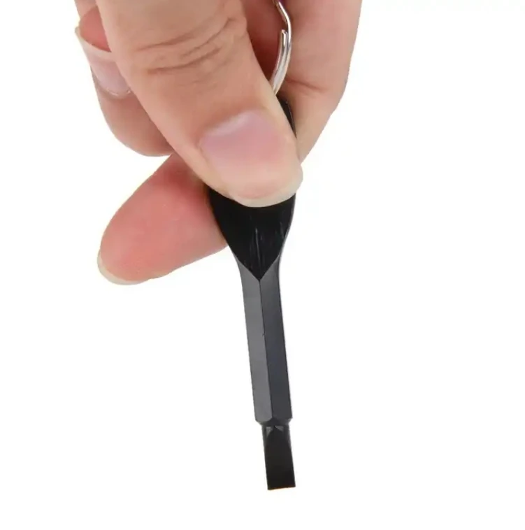 Petpig Portable Key Screwdriver Set Tool with Key Ring Outdoor Multifunctional Pocket Mini Tool with Stainless Keychain
