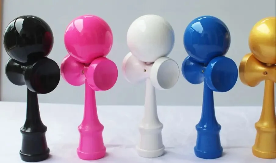 Custom Logo OEM Product Cheap Wooden PU Paint Kendama Toy for Wholesale