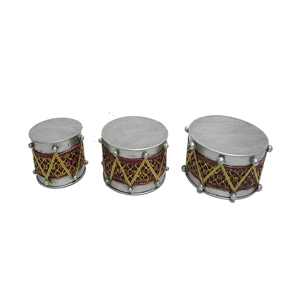 Metal Crafts Three Drums Wholesale Christmas Decorations