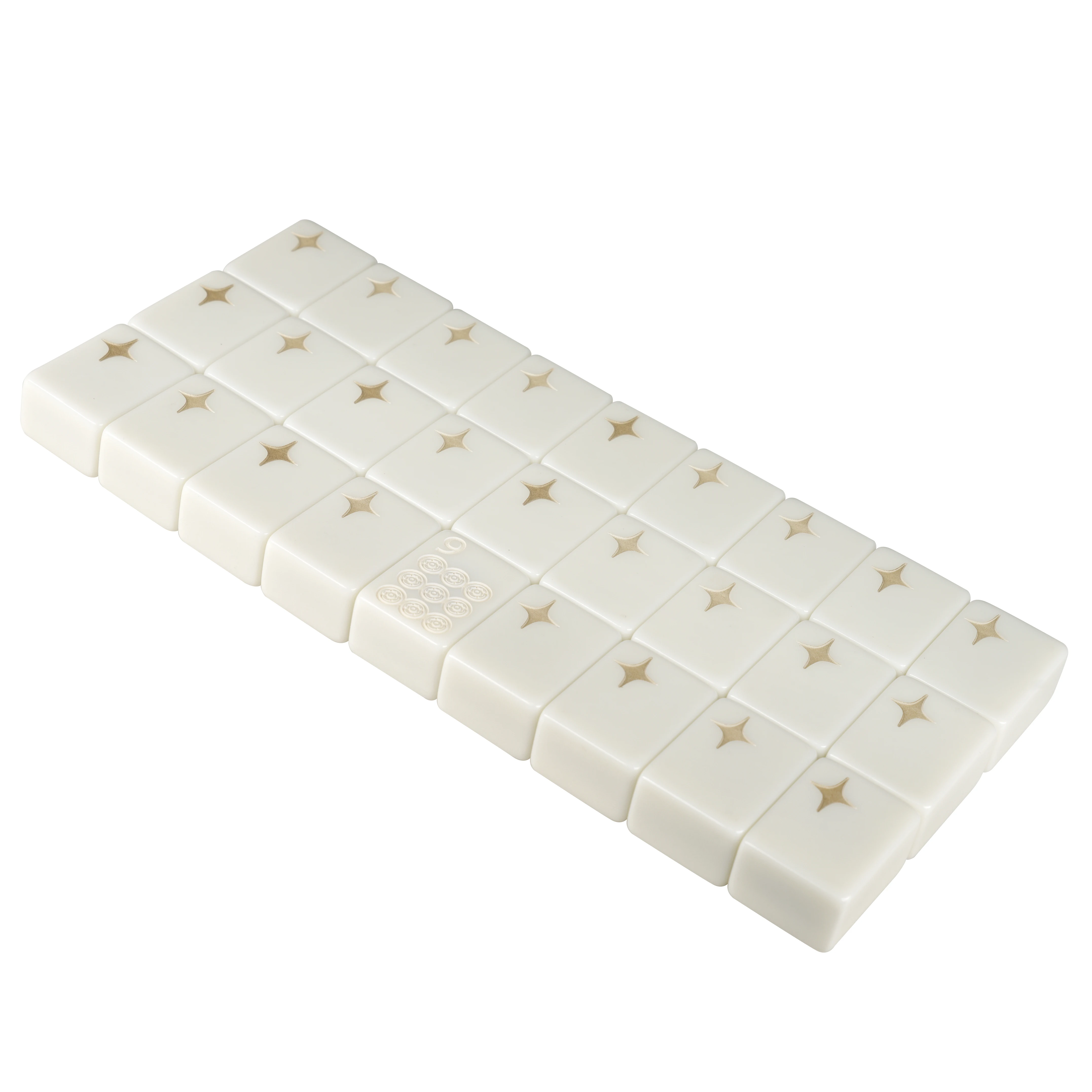Ivory White Magnetic Mahjong Tiles for Automatic Mahjong Table Custom American Family Entertainment Automatic Games Tiles