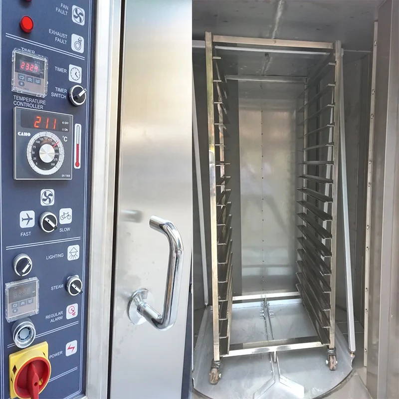 Bread Baking Machine 32 Tray Diesel Rotary Oven for Baguette