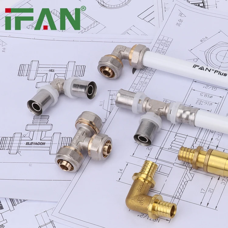IFAN Custom Hydraulic Flare Male Female Brass Plumbing Pipe Fitting PEX Compression Fittings