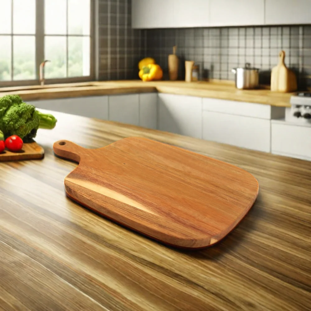 Wholesale creative wooden cutting board Japanese literary Rectangle Acacia wood bread Eco-Friendly wooden cutting board