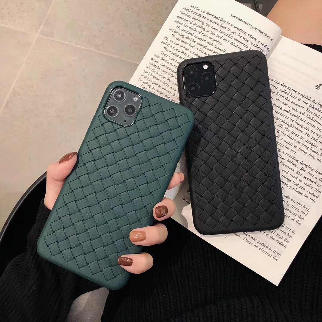 Wholesale Price Shockproof Weave TPU Mobile Accessories Phone Cases for iPhone 13 Pro / Nokia 2 3 8 5 / VIVO / OPPO / Motorola