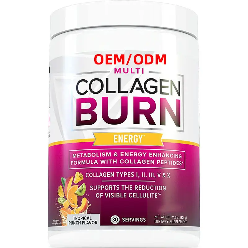 Multi-type Hydrolyzed Collagen Protein Peptides Capsules With Hyaluronic Acid Vitamin C Hair Care Pills