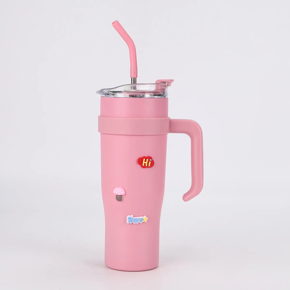Hot Selling Travel Leak Proof 40oz Stainless Steel Car Cup Customized LOGO Tumbler With Handle And Straw For Camp Car