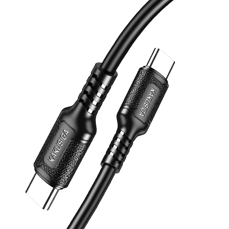 KAKUSIGA Flexible and Comfortable High Current 60W Type-C to Type-C Silicone Data Cable
