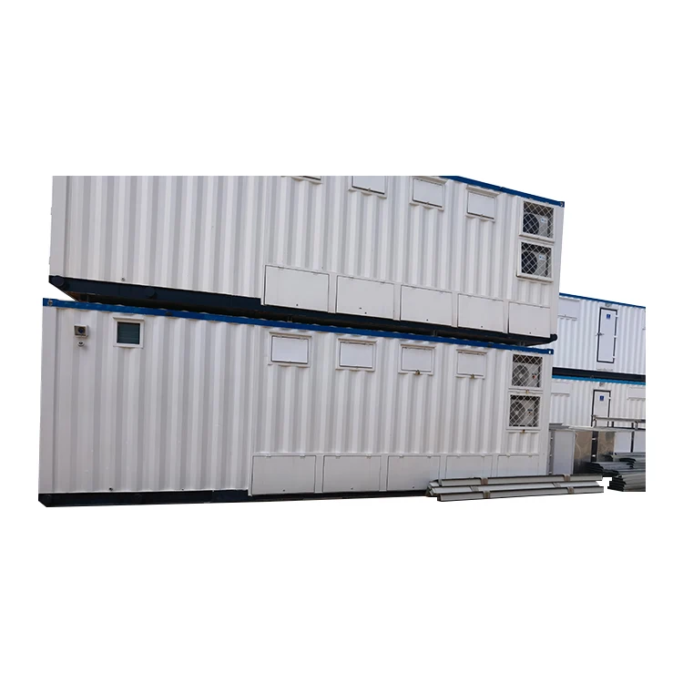 China low cost steel shipping storage prefab bolt container house 40 container home