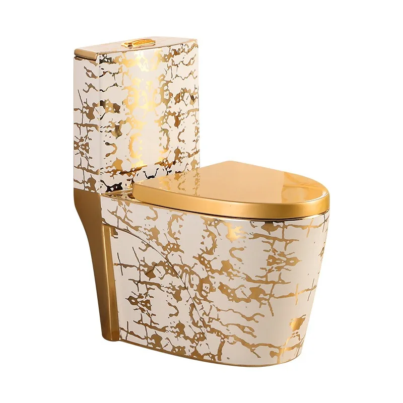 famous high quality one piece european royal ceramic toilet bowl commode wc golden luxury dragon toilet seat sets ethiopia in