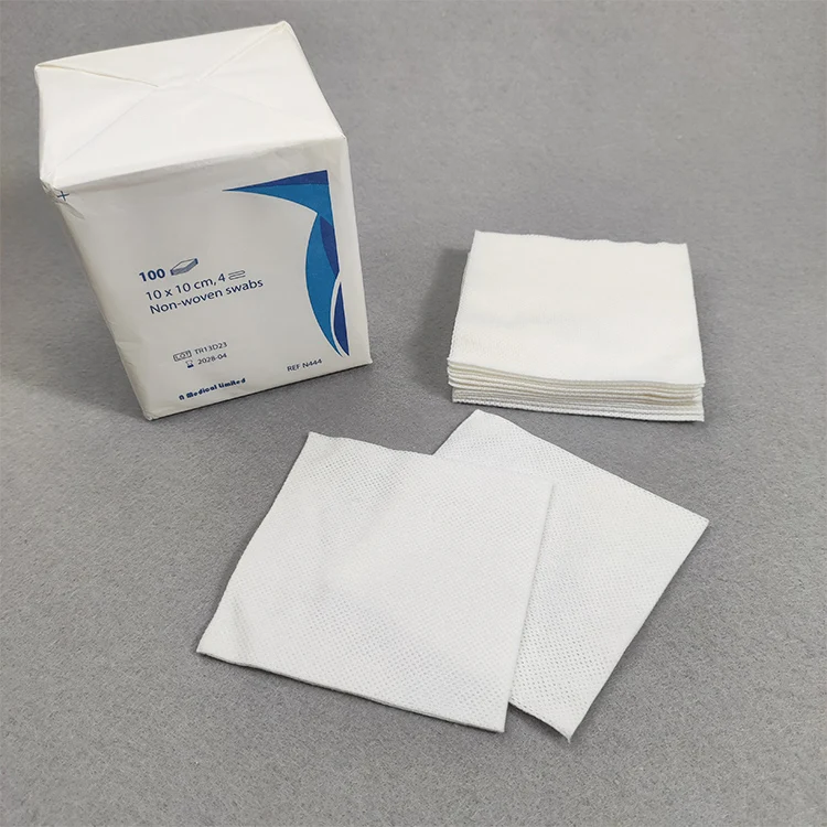 Free Sample Medical Dental 4 Ply 6 Ply 8 Ply Non Woven Sponges Non Woven Gauze Swabs