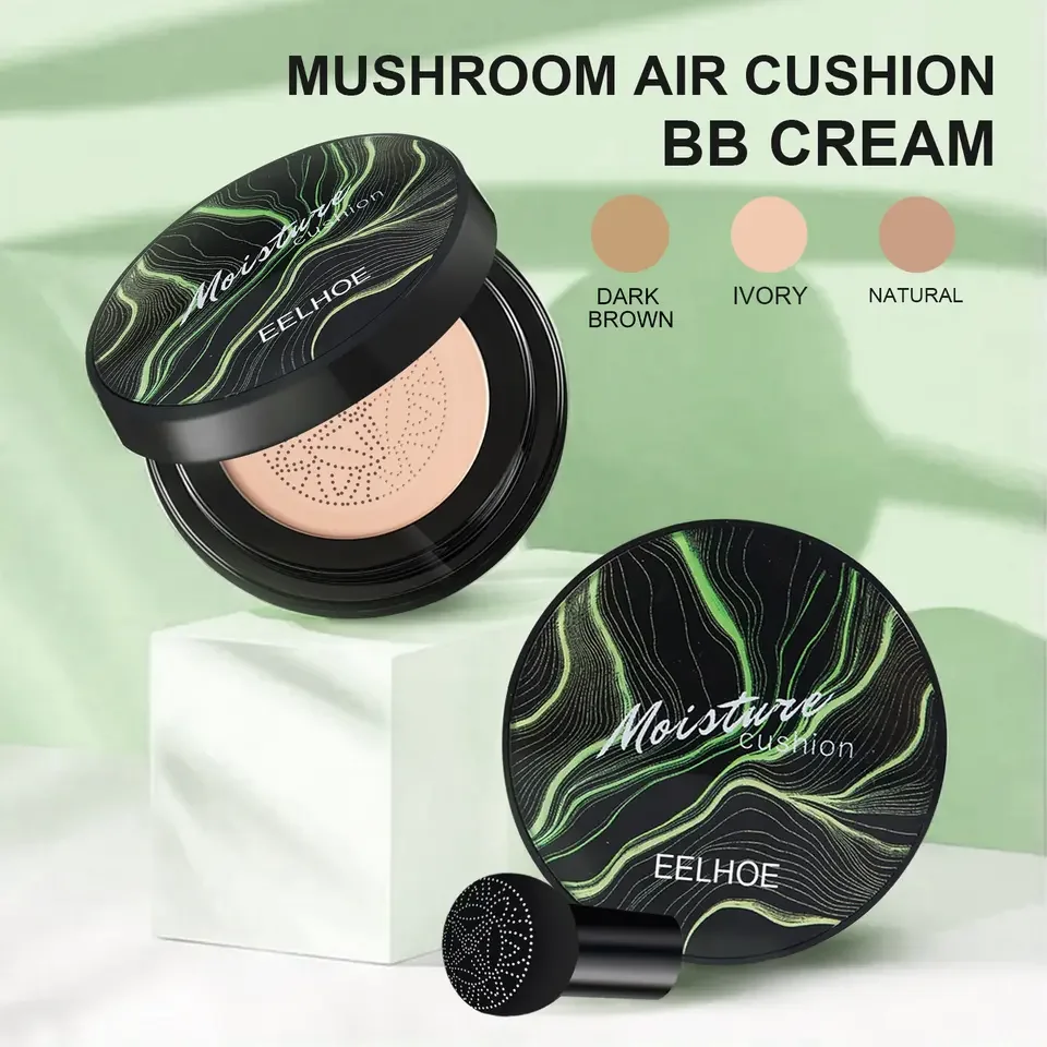 Private label Air Cushion Powder Vegan Long Lasting Waterproof cosmetics moisture bb Cushion Foundation with Puff