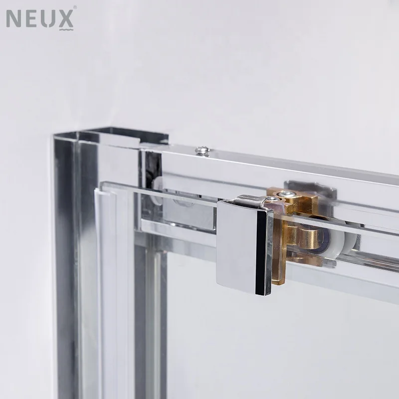 Tempered Glass Shower Room Bathroom Square Corner Sliding Door Shower Enclosure