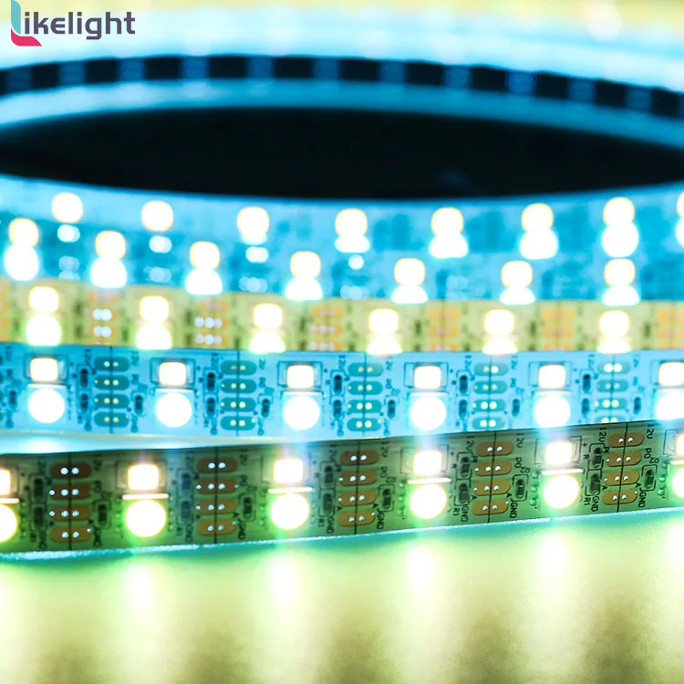 Like Light Smart LED strips DMX digital RGB+W full color DC12V SMD5050 60leds +SMD2835 LED Strip lights indoor or outdoor use