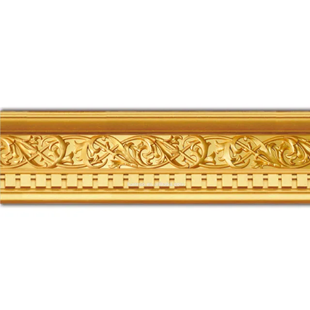 Artistic molding line PS decorative curtain line gypsum/plaster cornice designs