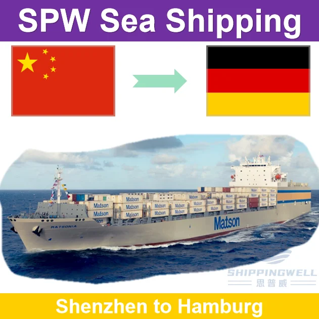 Fast FCL 40HQ Sea Freight Forwarder DDP from Shenzhen China to Hamburg Germany with Customs Clearance and Door to Door Services