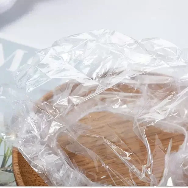 Waterproof thickened elastic transparent shower cap Disposable plastic polyethylene shower cap Salons unisex hotel household