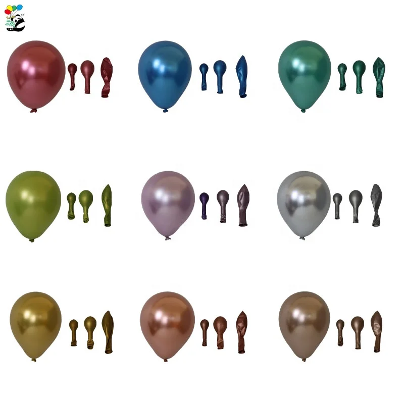 Tongle  high quality inflatable rubber balloon/ printing decoration pearlized metallic latex balloon