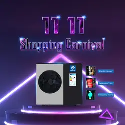 10kw 220V 50HZ r410a heat pump Europe Monoblock DC inverter air to water bombas de calor