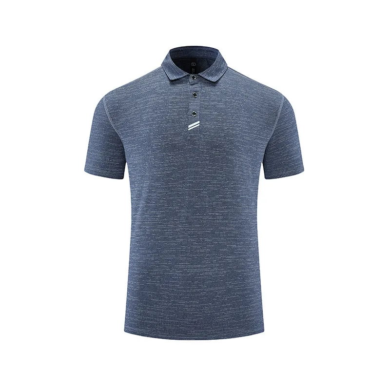 Custom High Quality Summer Stretch Breathable Quick Day Lapel Button Golf POLO Shirt For Men And Women