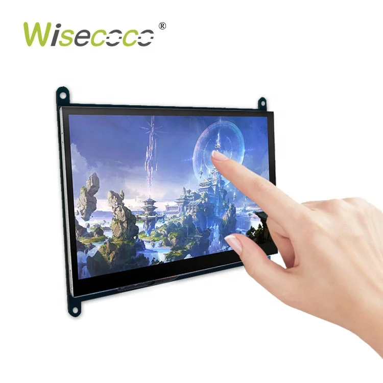 High Quality Tft 7 Inch 1024*600 Ips Lcd Board Capacitive Digitizer Usb Raspberry Pi 7' Touchscreen Display
