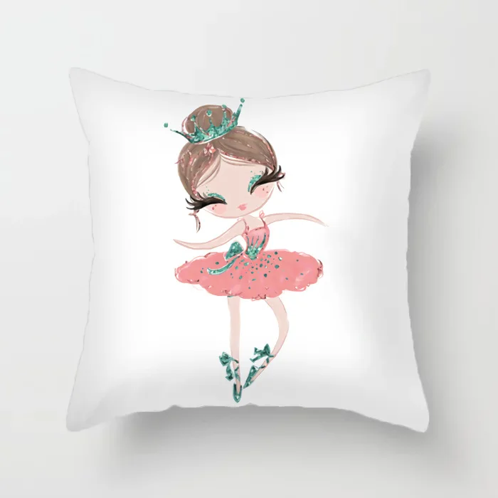 2023 New Prevent dirt pillow cover bed cover pillows home decor Home Hotel  Minimalist Comic Ballet pillow cover