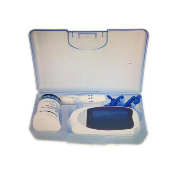 Personal Care LCD Display Blood Glucose Meter Set Blood Glucose Monitor with Single Test Strip Blood Taking Needle