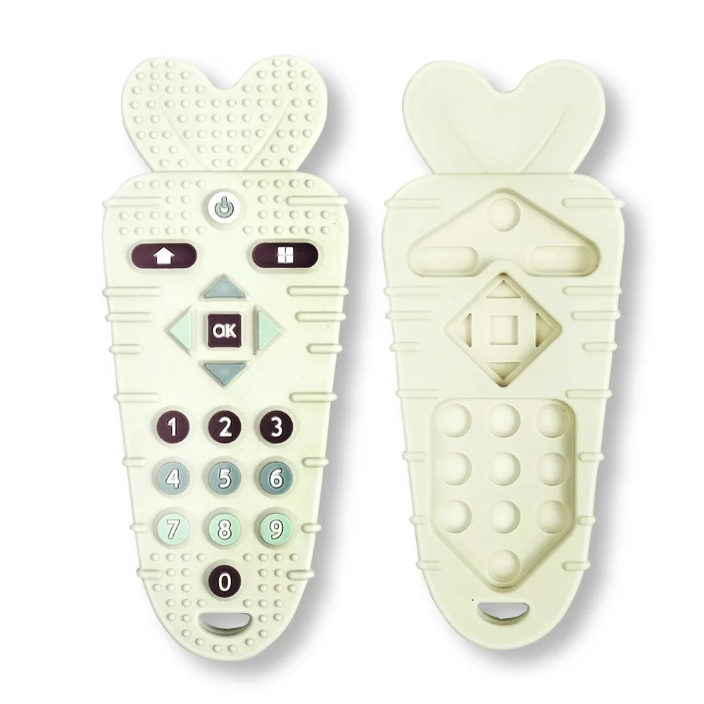 Silicone Remote Control Shape Teethers Babies Chew Toys  Anti-eating Hand Grinding Chewing Toy