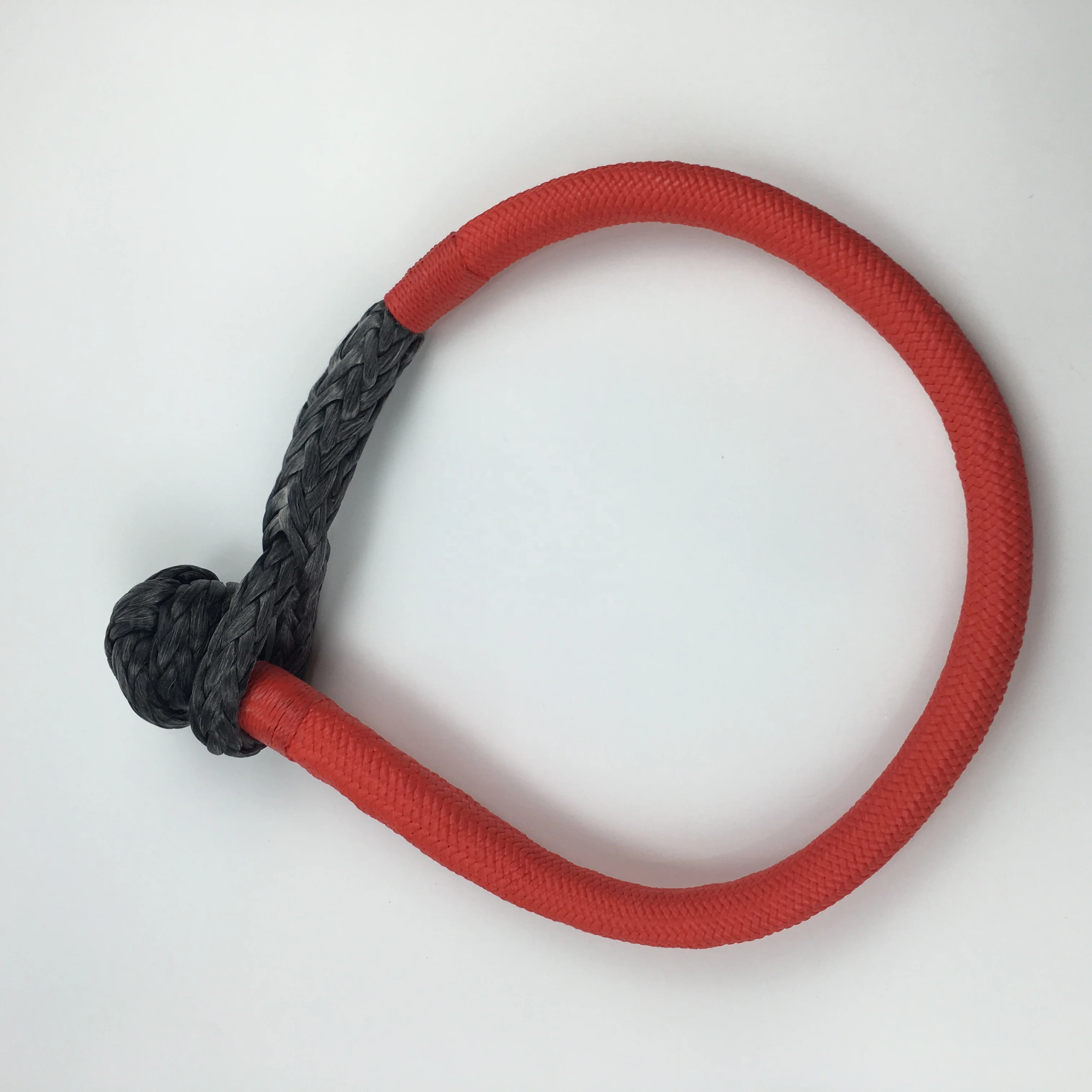 double braided Uhmwpe Towing Soft 14t Strong Strength Shackle For Recovery Winch Rope