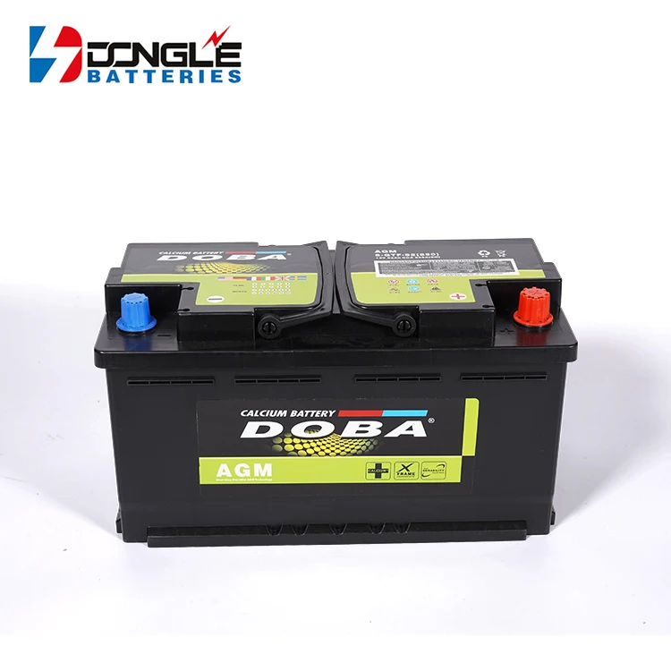 High CCA Large Capacity 12v 92Ah Rechargeable Automobile Trucks 6-QTF-92 AGM Lead Acid Car Battery