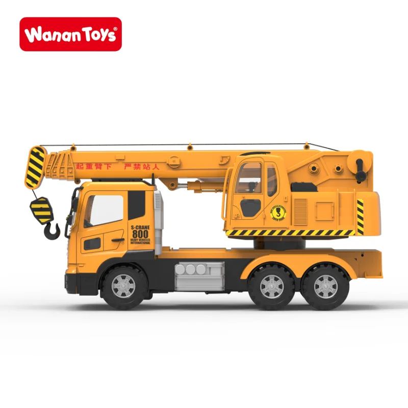 Kids mini diecast model big size  construction truck crane truck machine stem toy with claw for 5 year old construction sets