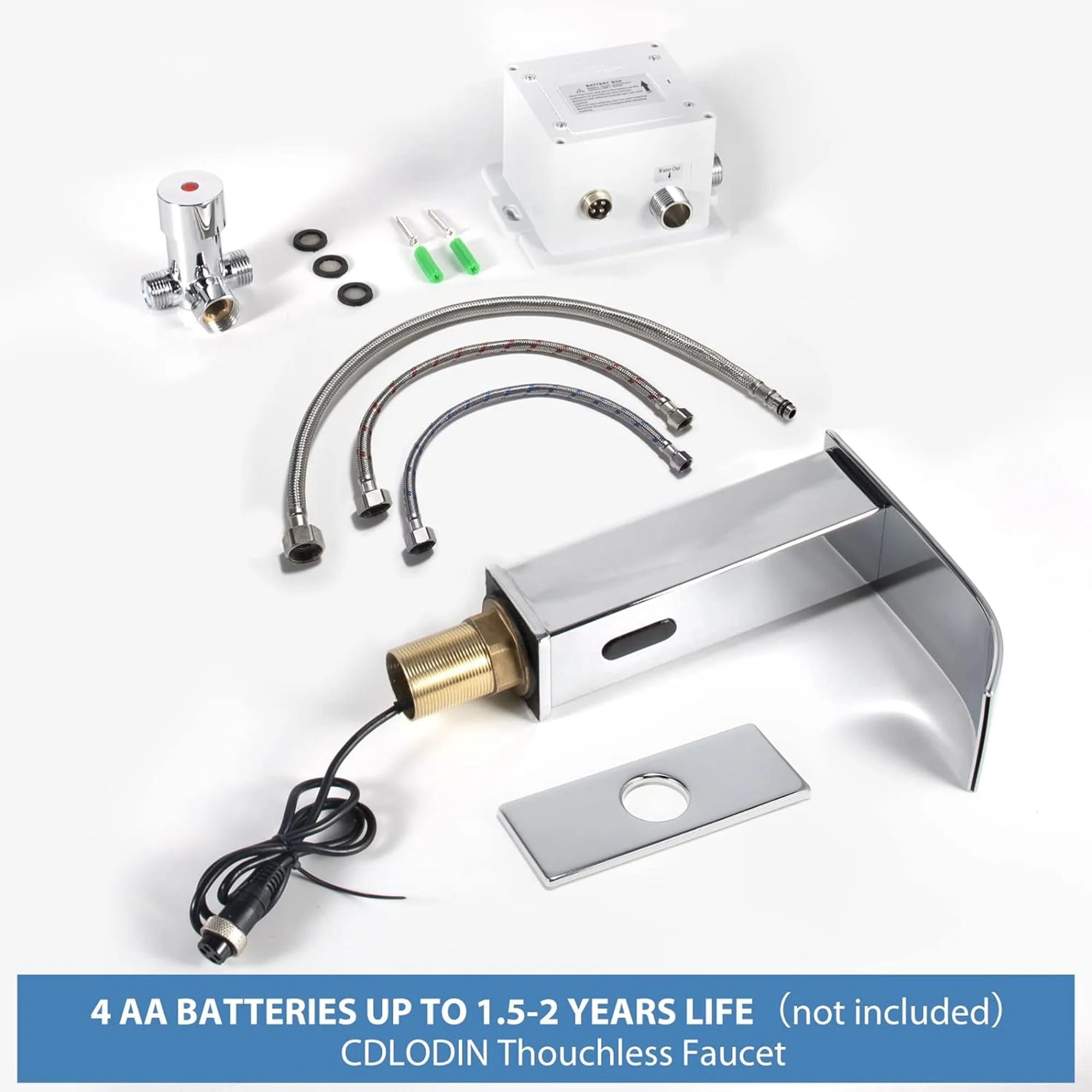 CYEN high quality temperature control quick installation chrome automatic sensor faucet touchless bathroom sink faucet