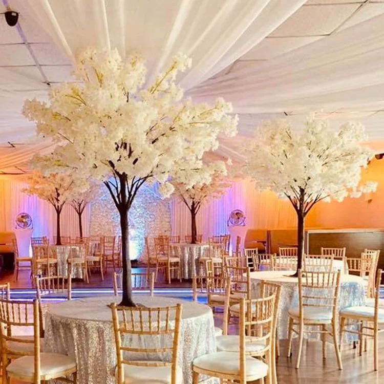 KFCT-029 Wedding table centerpiece tree indoor 5ft 8ft branches  white pink artificial cherry blossom tree for wedding