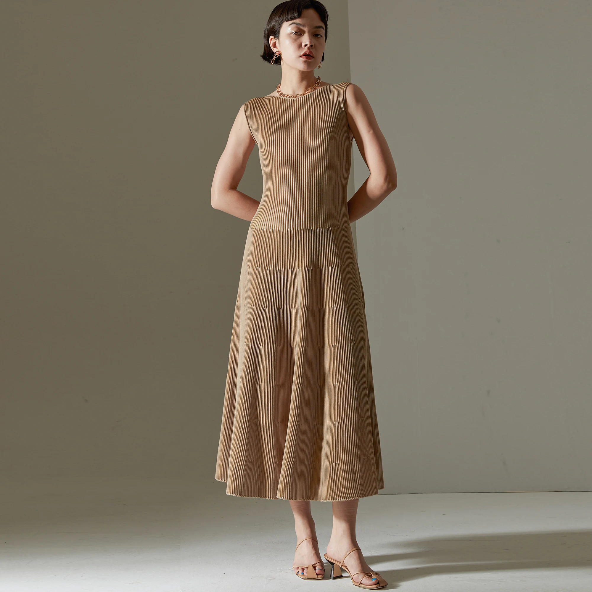 Высокая-конец свитер платье свободного покроя с длинным рукавом v-образным вырезом ребристые женские Colorblock (цветовой блок), раздалбливать свитер платье повседневные платья трикотажные c