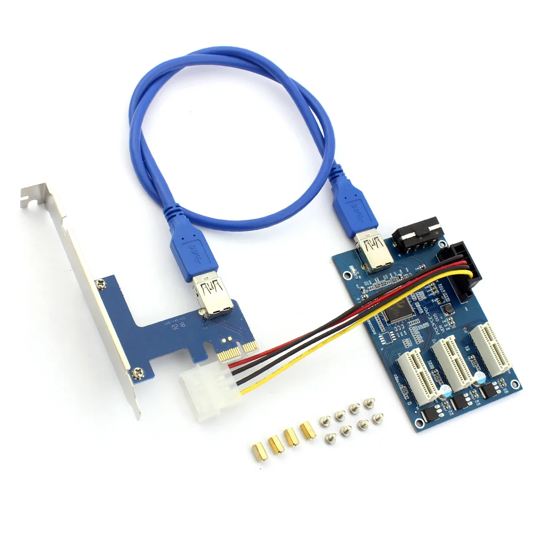 PCI-E Райзер 1-3 карты PCI e 1X Слоты адаптер GPU расширения Pcie порт множитель конвертер