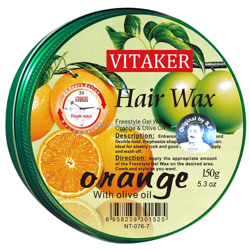 Factory price OEM Hot Selling Strong Hold Olive Oil Fruit Flavor  Hair Wax Pomade Wax 150g