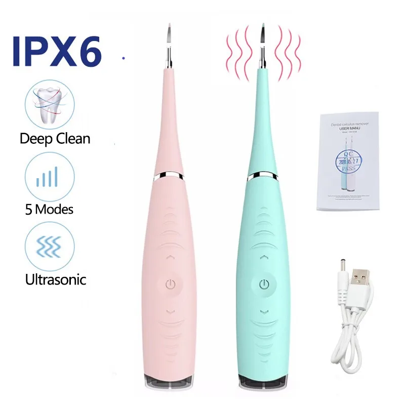 OEM Household Portable Electric Ultrasonic Tooth Calculus Remover  Dental Scaler