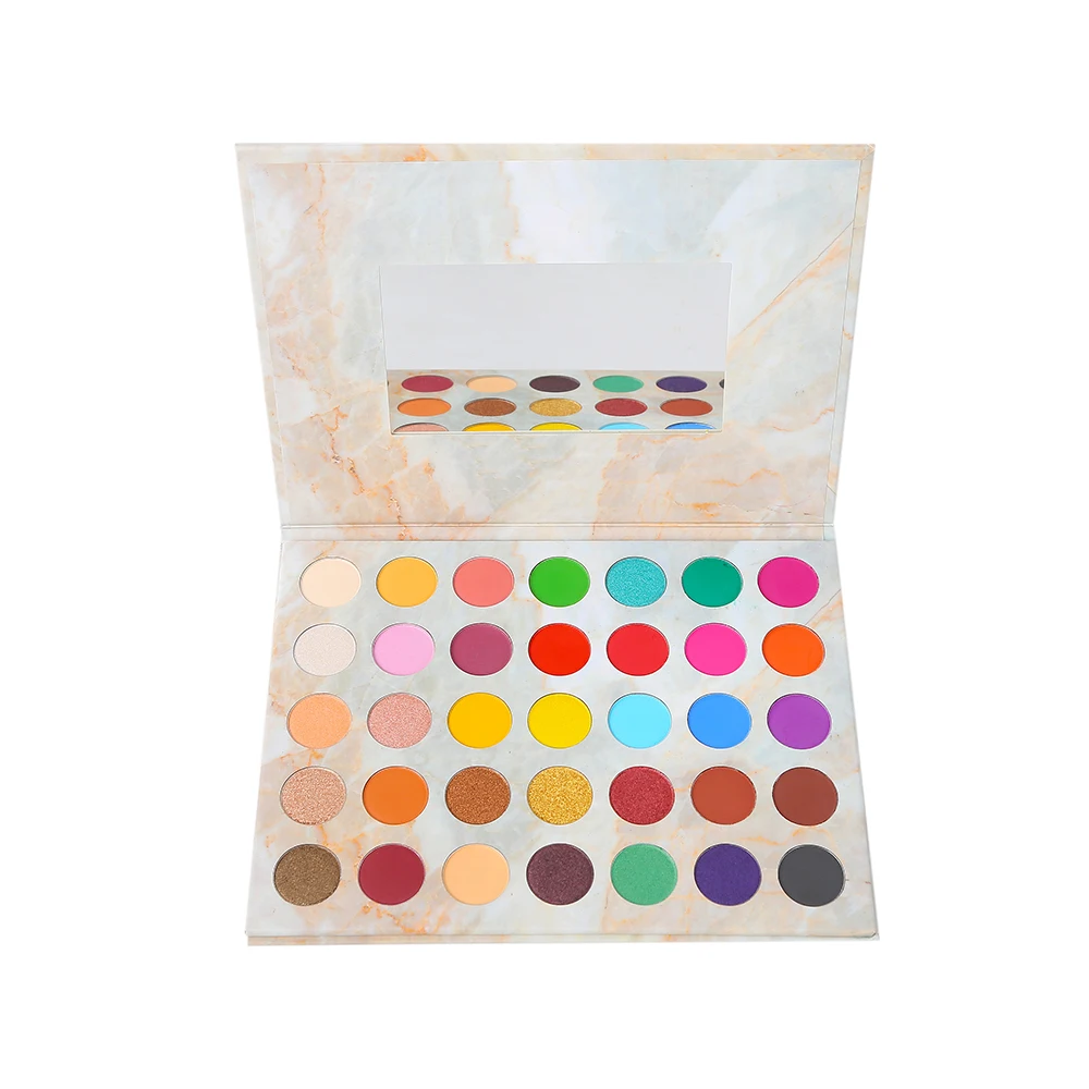 High Quality 35 Colors Makeup Eyeshadow Palette, Private Label Cosmetic With Low MOQ, Low price 35 Colors Eyeshadow Palette