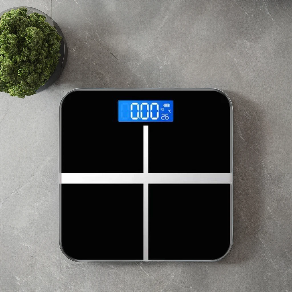 Персональные Цифровые весы для ванной комнаты для измерения веса и жира с бесплатным приложением широкооконные весы для тела