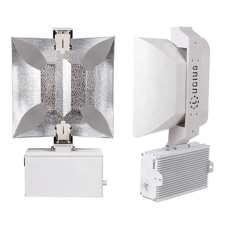 Available Lucius 1000W 240V 277V High PPFD Double Ended Fixture DE HPS Grow Light