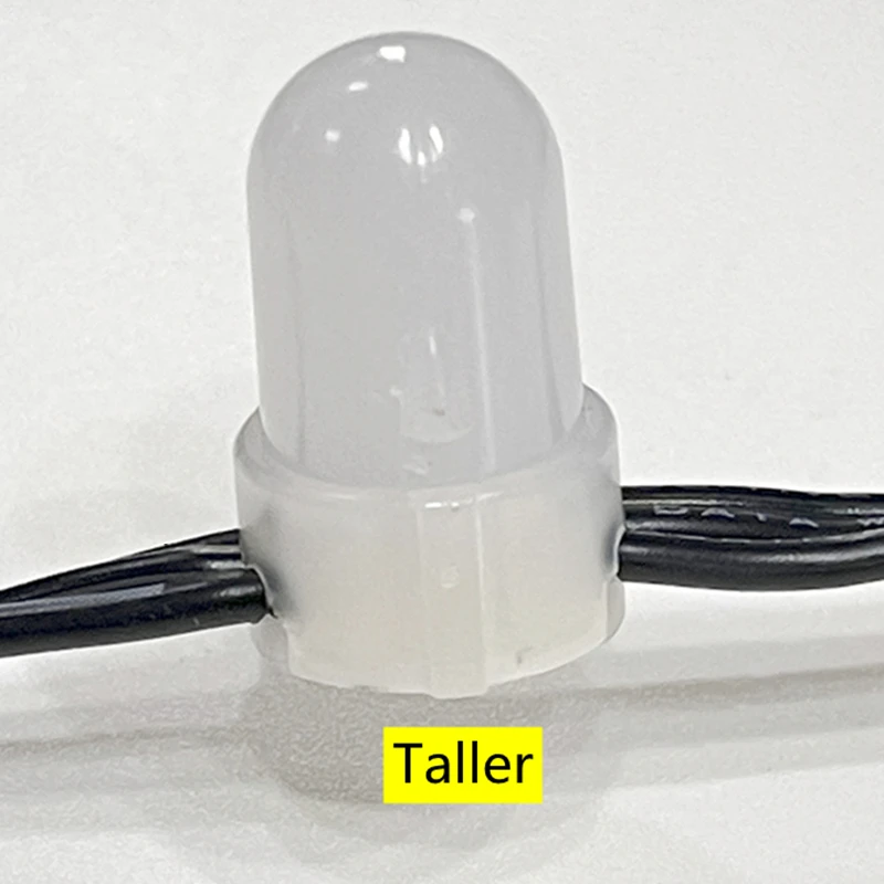 Taller P24 New Pixel LED bullet nodes Fit in Coro Black 18awg 12V Smart RGB LED string addressable Xconnect Waterproof pigtail