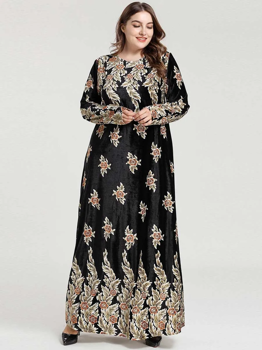 
Turkish Muslim Long Sleeve Maxi Dress Niqab Muslim Islamic Clothing Vestido Kaftan Dress Muslim Abayas From Dubai Women 2020 