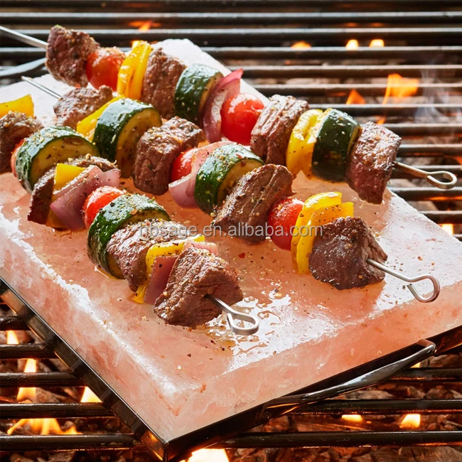 Himalayan Salt Blocks & Cooking Slabs Natural Crystal Rock Salt Tiles Plates for BBQ Barbecue