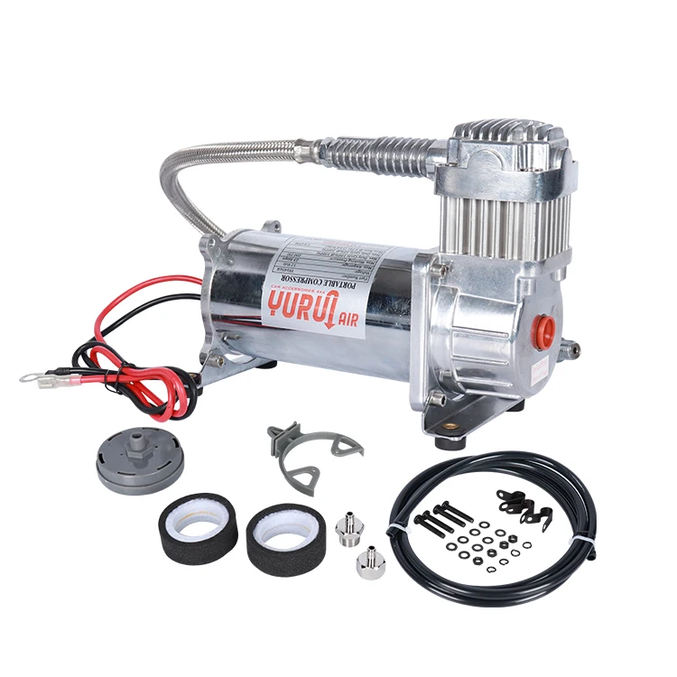 150Psi 32Amps DC12V Silver Safe Mental Automobile Air Ride Pump Air Compressor for Air Brake