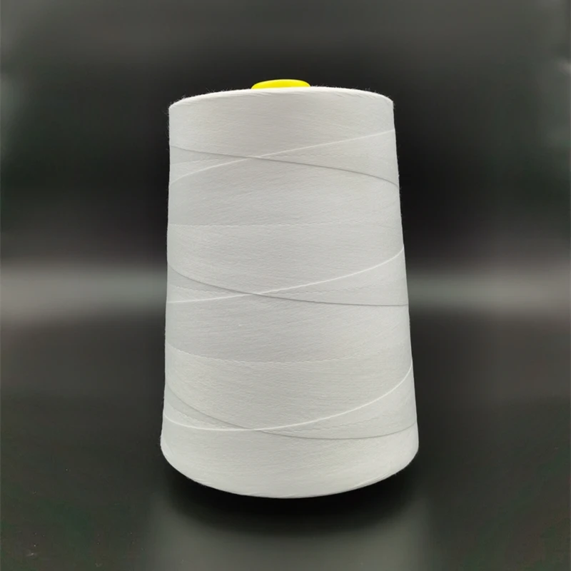 100% Spun Polyester 8S/3 10s/3 Sack Bag Undeyd Sewing Thread For Bag Closer Machine