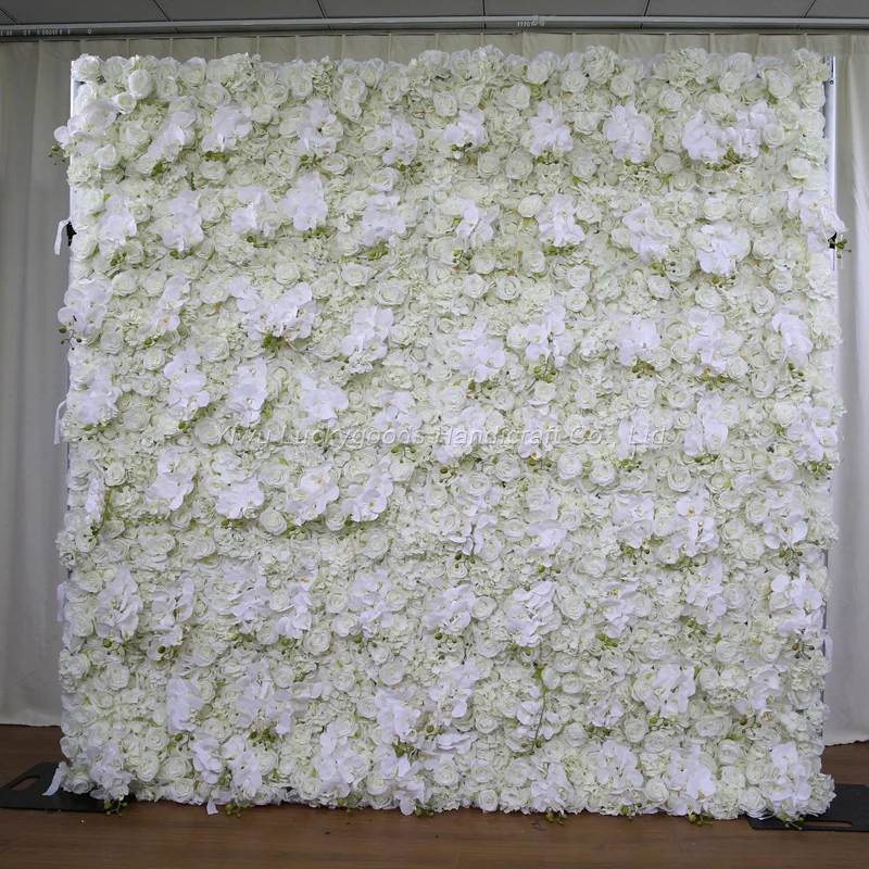 Artificial Decorative Flower Wall Panels for Wedding Stage Backdrop