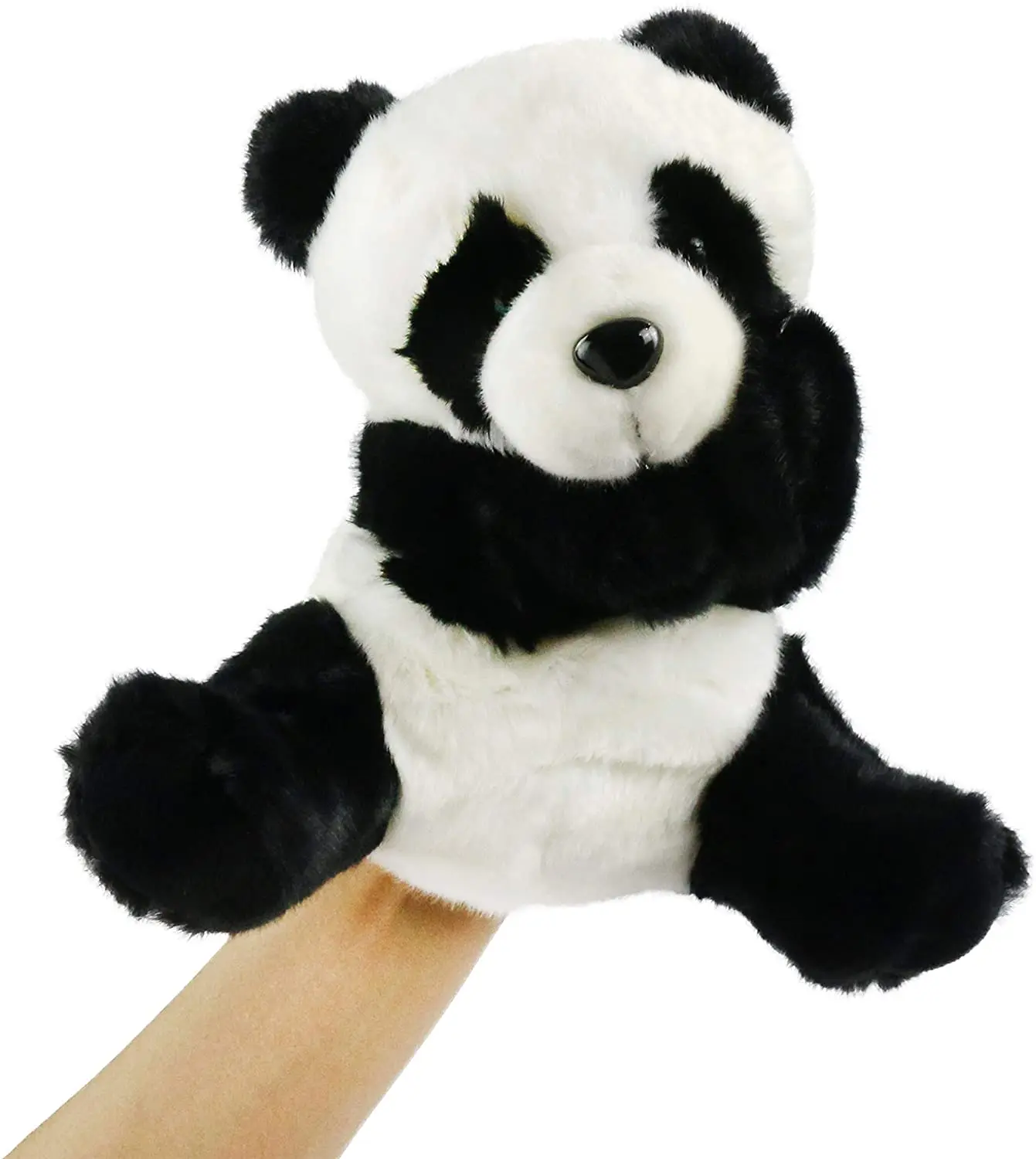 LEVIN CUSTOM  Panda Hand Puppet Jungle Friends Plush Animals Toy for Imaginative Play, Storytelling, Teaching, Preschool
