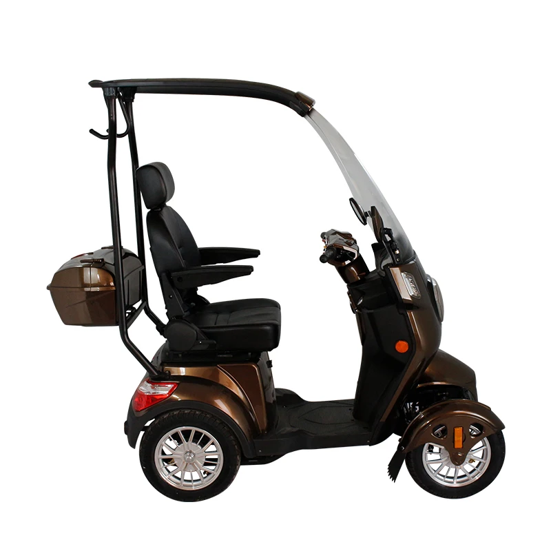 UJOIN Outdoor 4 wheels power electric mobility handicapped scooter with roof