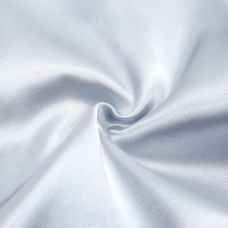 Stock Custom Solid Color Toddlar Silk Pajama 2 Pieces Set Kids Satin Pajamas Set