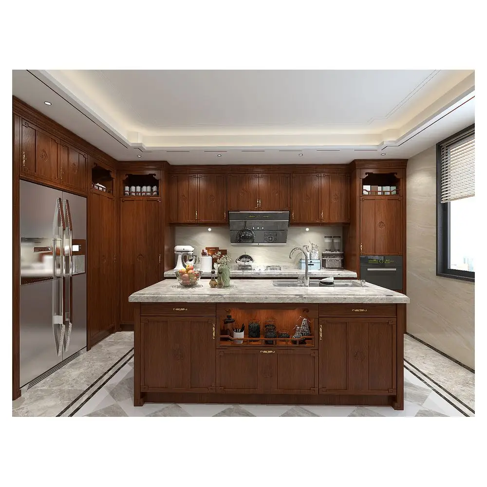 Orient High Quality  Kitchen Integrated Accessories PVC kitchen Cabinets Designs Cuisine and Other kitchen Furniture Wooden