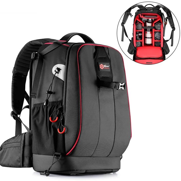 
Camera Backpack Waterproof Camera Bag Large Capacity Camera Case Laptop Compartment Rain Cover for Women Men 